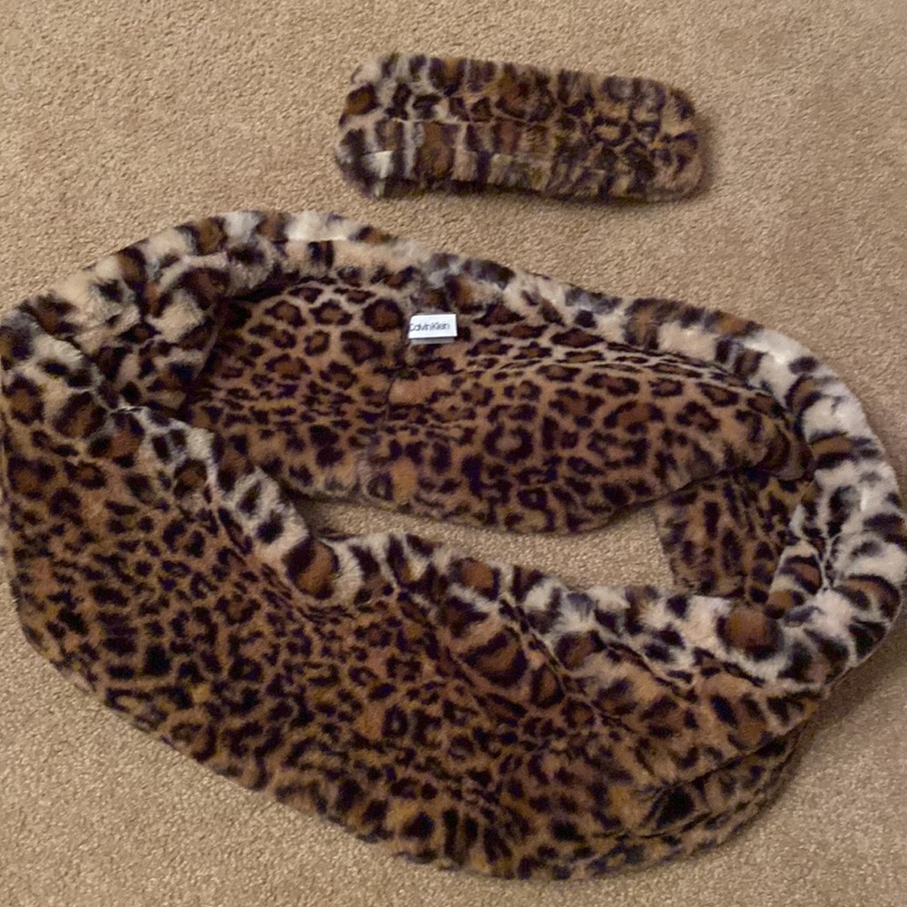 Calvin Klein Scarf and Headband Set
